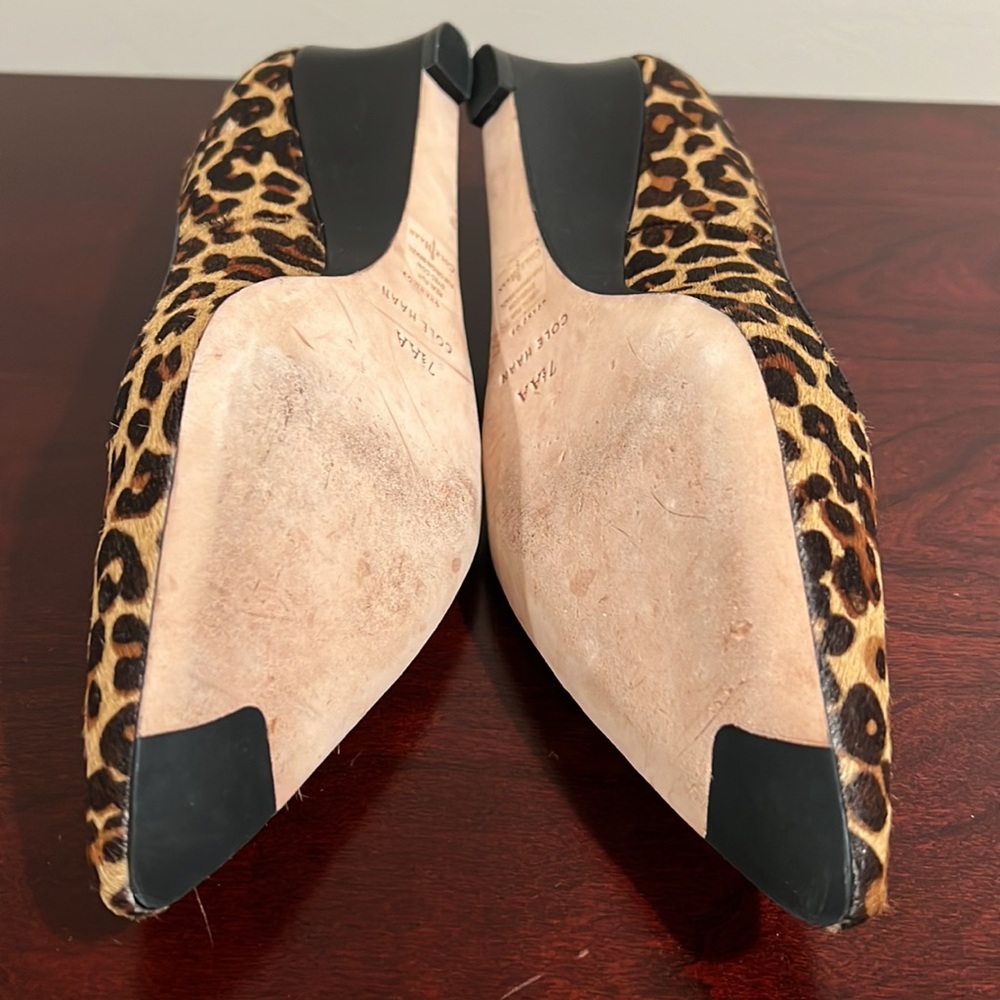 Cole Haan size 7.5 Women’s Cheetah Wedges - Picture 4 of 5